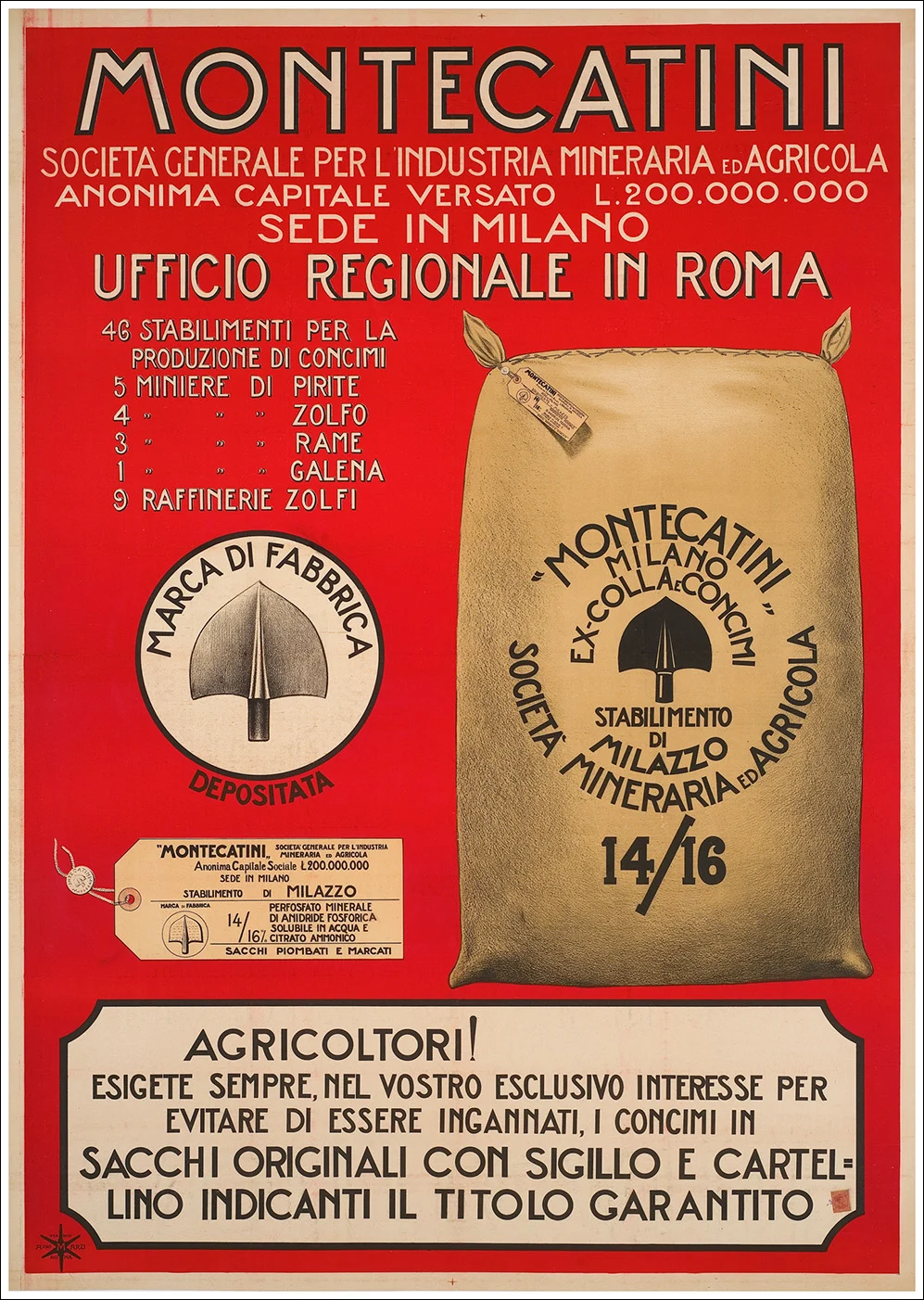 Montecatini, Società industria mineraria ed agricola / Stabilimento di Milazzo (Messina)