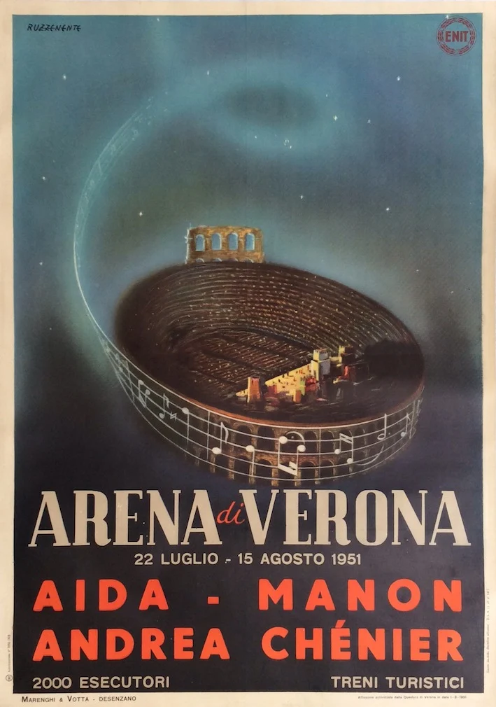 Arena di Verona, stagione lirica - Aida, Manon, Andrea Chénier / ENIT