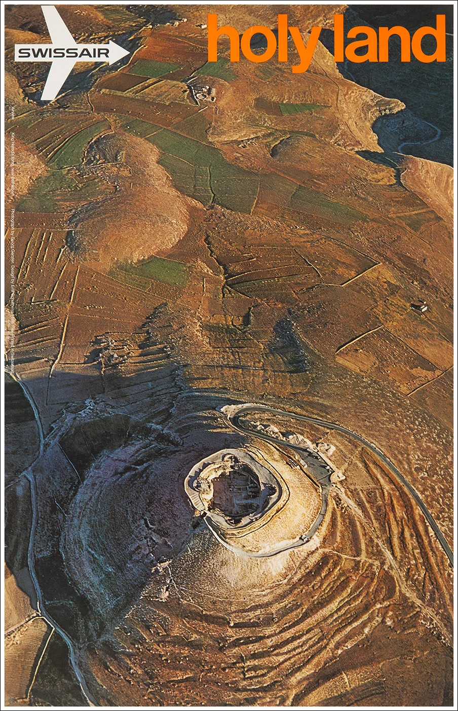 Swissair, Holy Land Israel (King Herod's tomb near Bethlehem)