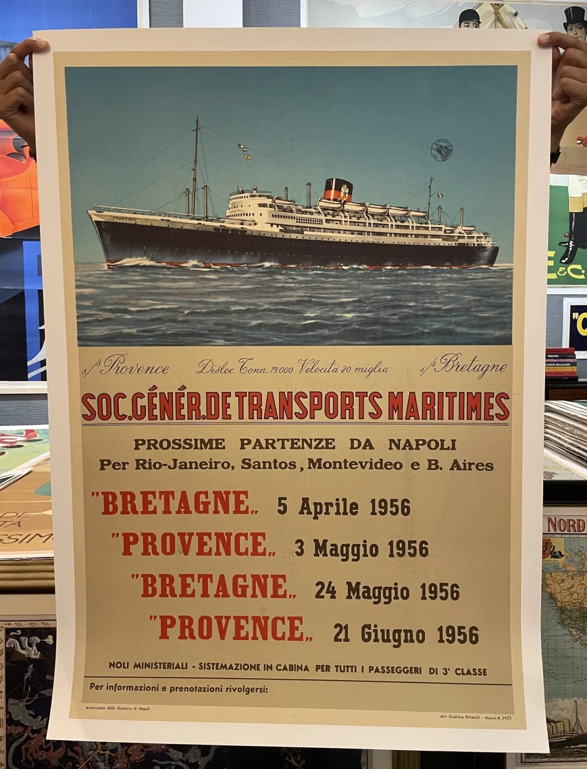 Société Général de Transports Maritimes, SS Provence - SS Bretagne  / Brasile, Uruguay, Argentina