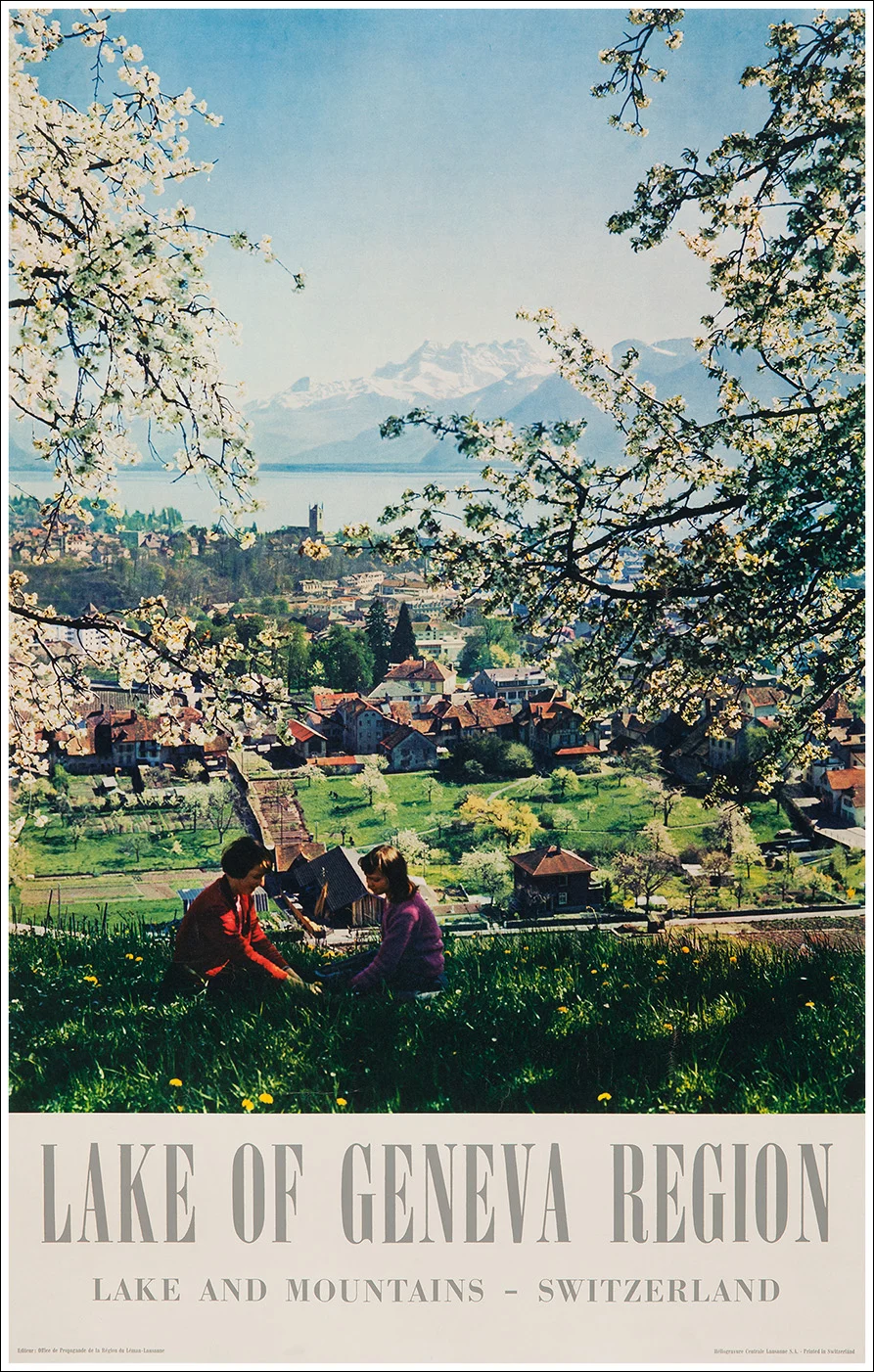 Lake of Geneva region, village of La Tour de Peilz (Vevey)