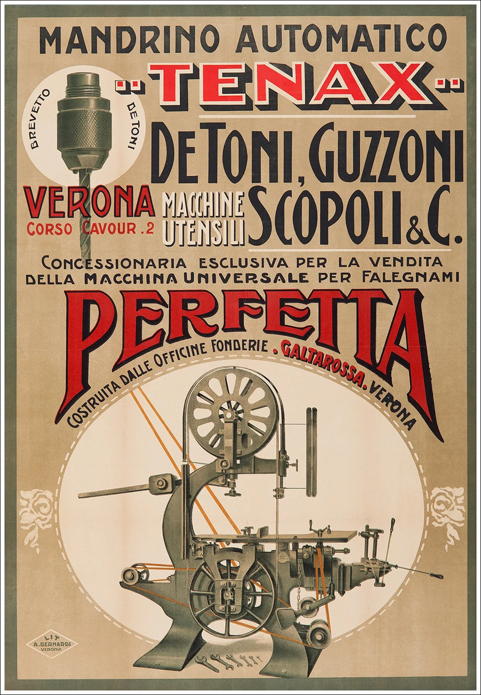 Mandrino automatico "Tenax" Perfetta, Verona