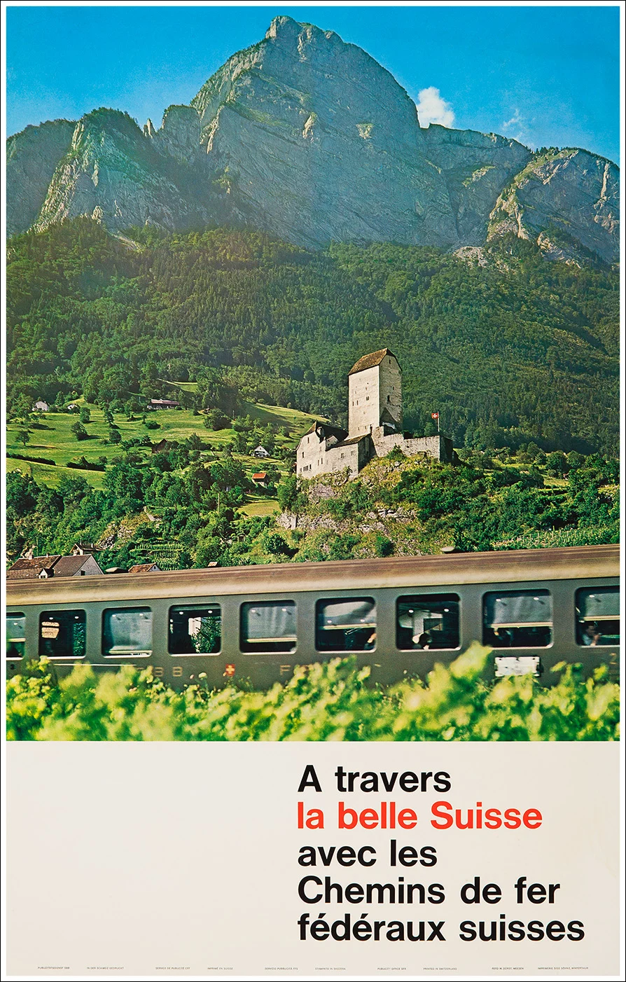 A' travers la belle Suisse, Château de Sargans (Saint-Gall, Sankt Gallen, San Gallo)
