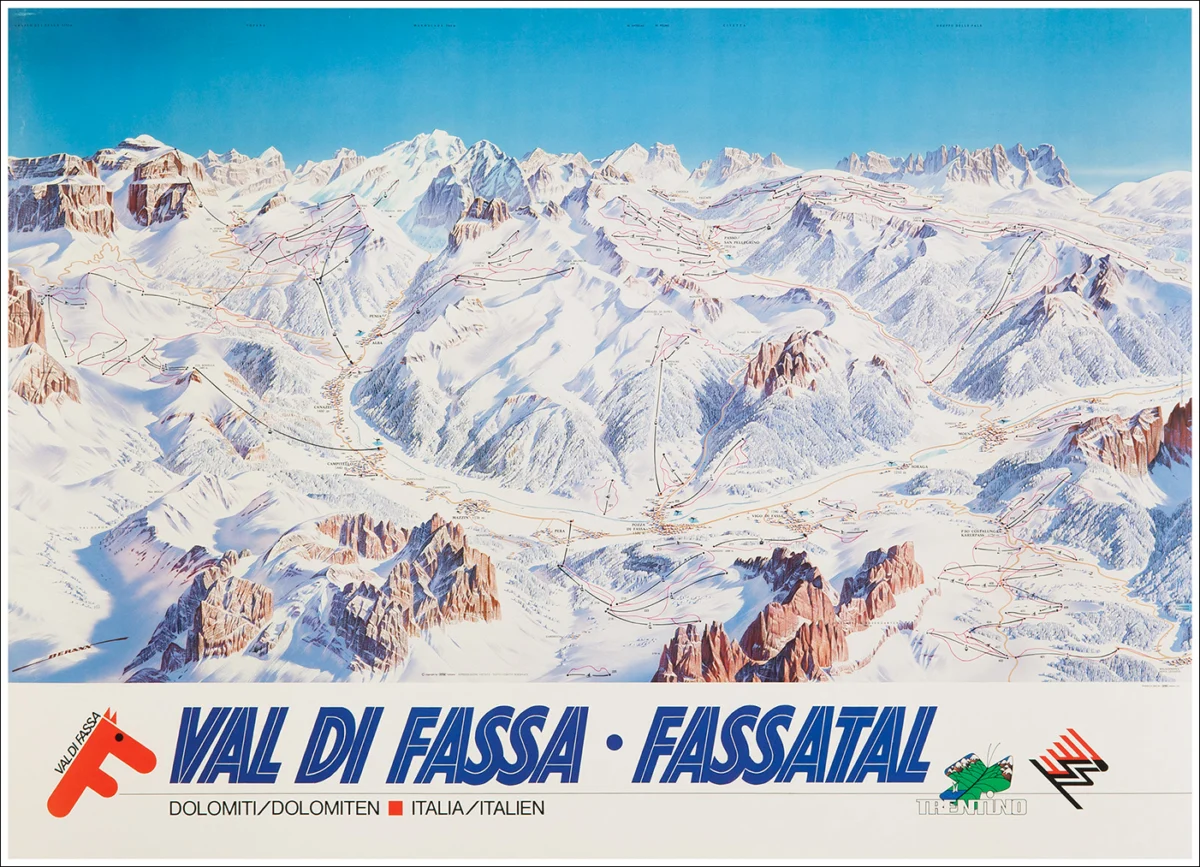 Val di Fassa (Bolzano), inverno - Fassatal (Dolomiti / Dolomiten)