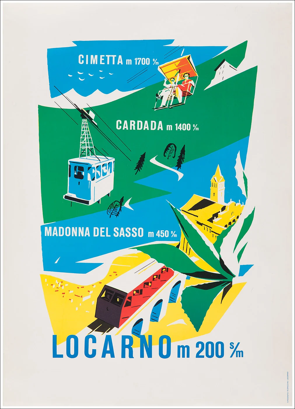 Locarno, Lago Maggiore (Ticino, Tessin) / Cimetta - Cardada - Madonna del Sasso