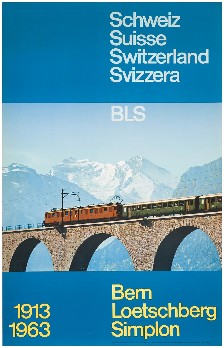 BLS Bern Loetschberg Simplon, Viadukt Frutigen (Vallese)