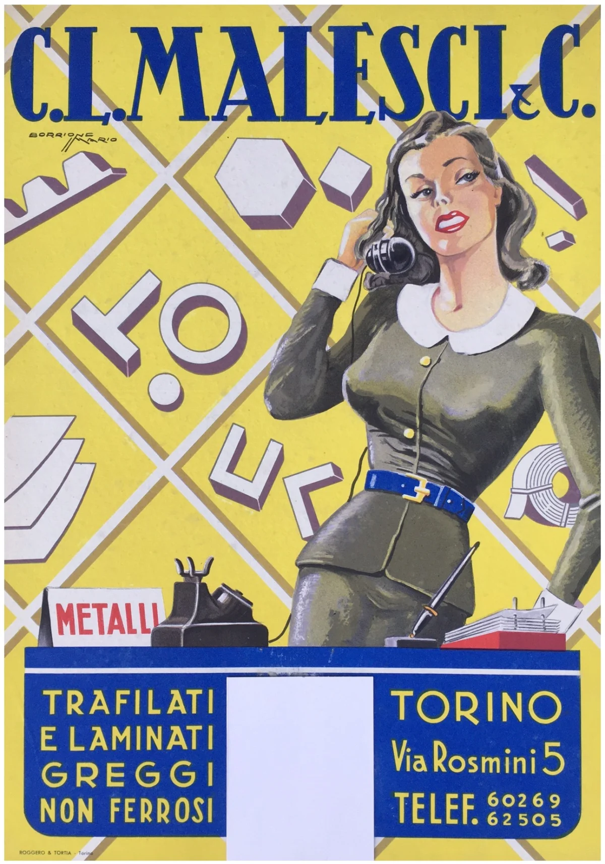 C. L. Malesci & C., trafilati e laminati, Torino