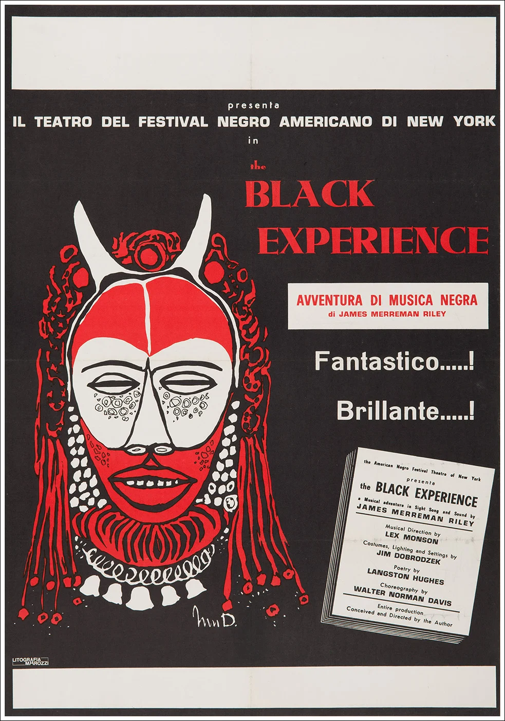 The Black Experience, il teatro del Festival negro americano di New York, by James Merreman Riley