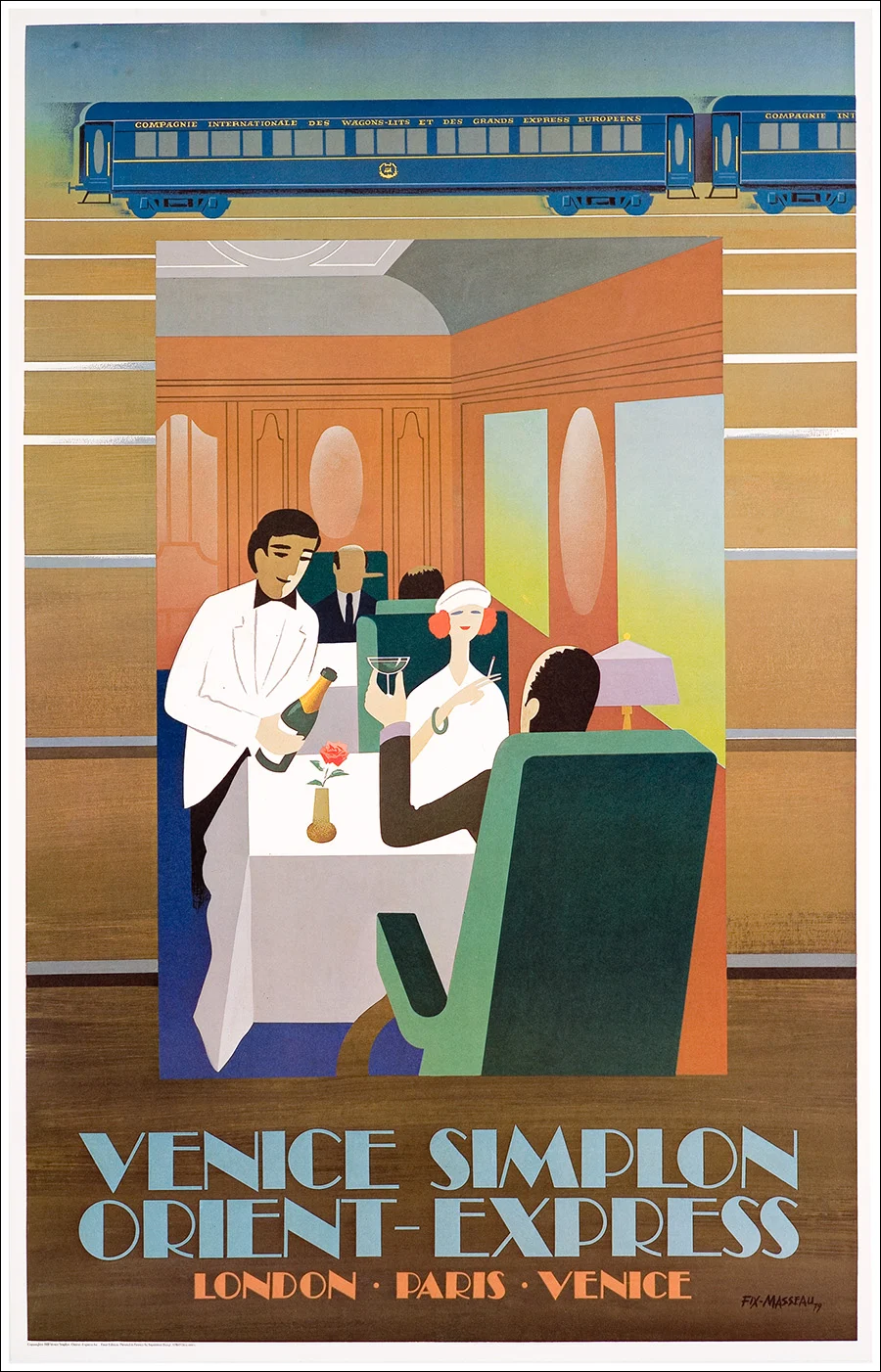 Venice Simplon Orient Express, the dining-car / Champagne