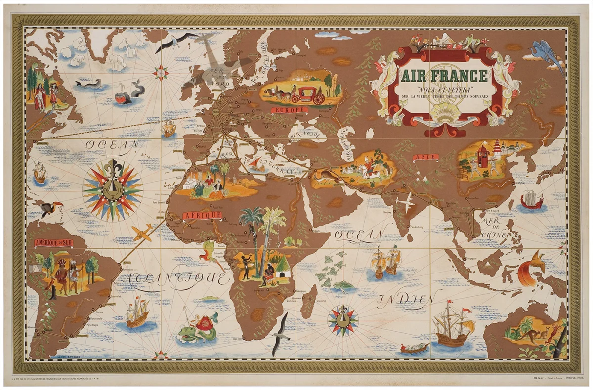 Air France, Nova et Vetera (in cornice)