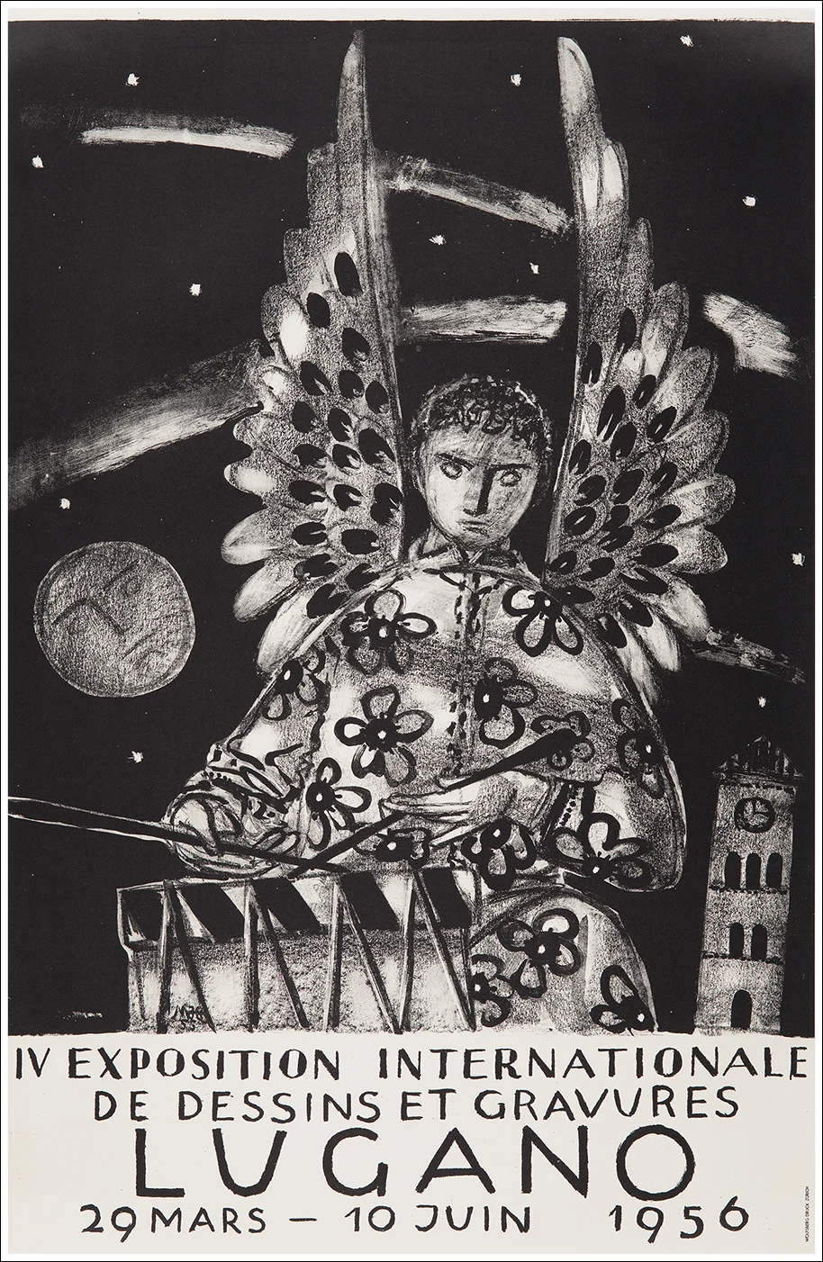 Lugano, exposition de dessins et gravures (Tessin, Ticino)