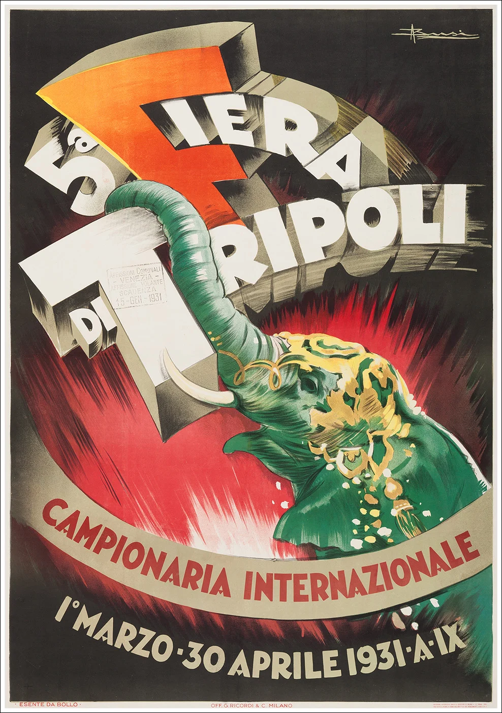 5ª Fiera di Tripoli (Libia) 1931