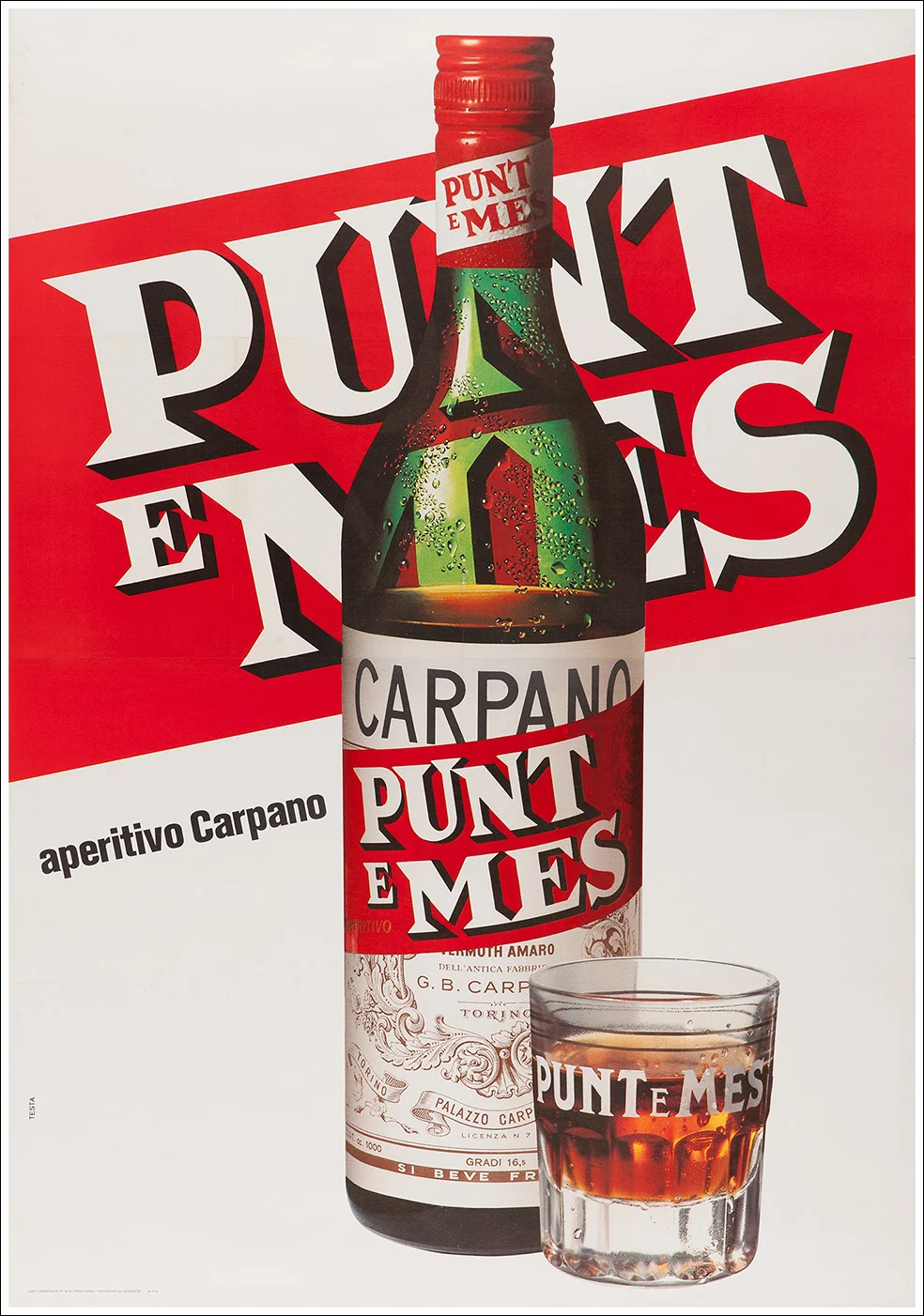 Aperitivo Carpano Punt e Mes vermuth, Torino