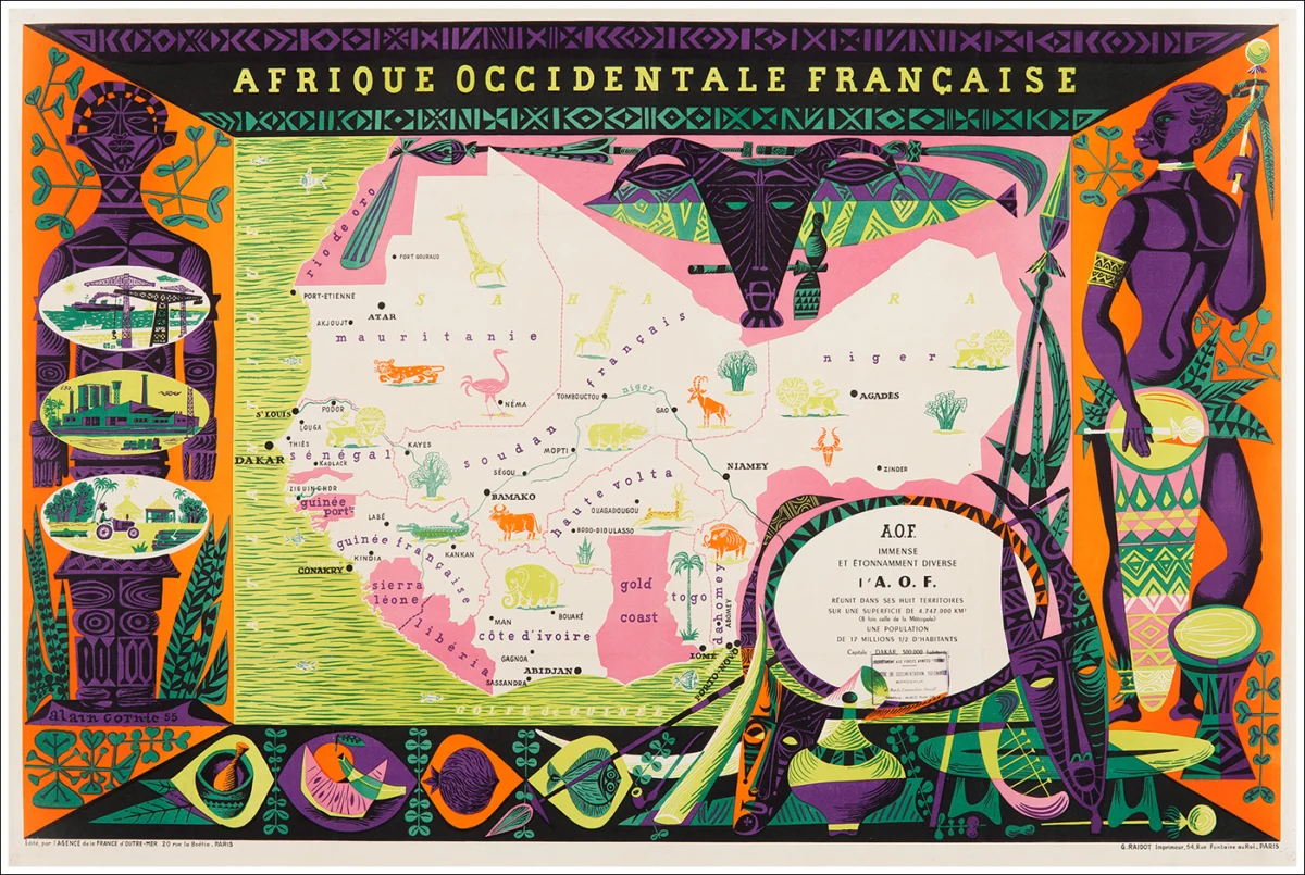 Afrique Occidentale Française, 1955