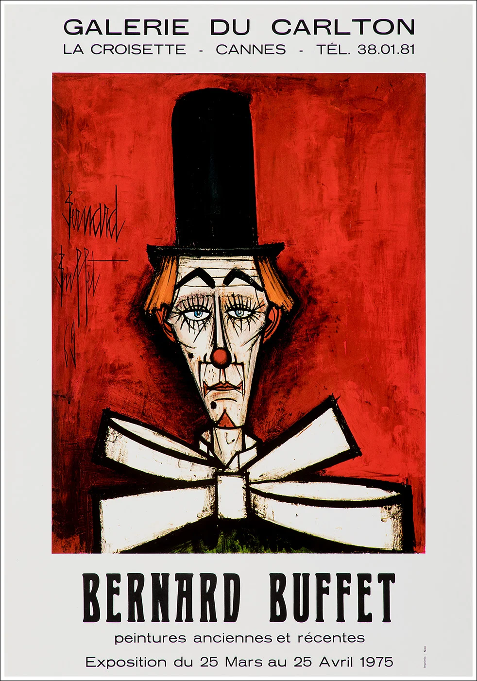 Exposition Bernard Buffet Cannes 1975