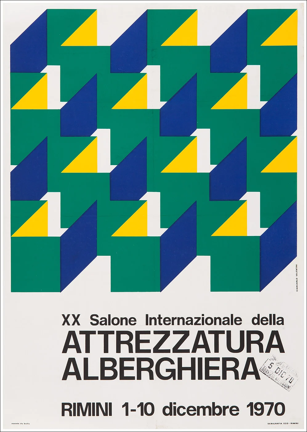 Rimini, Salone Int. della attrezzatura alberghiera, 1970