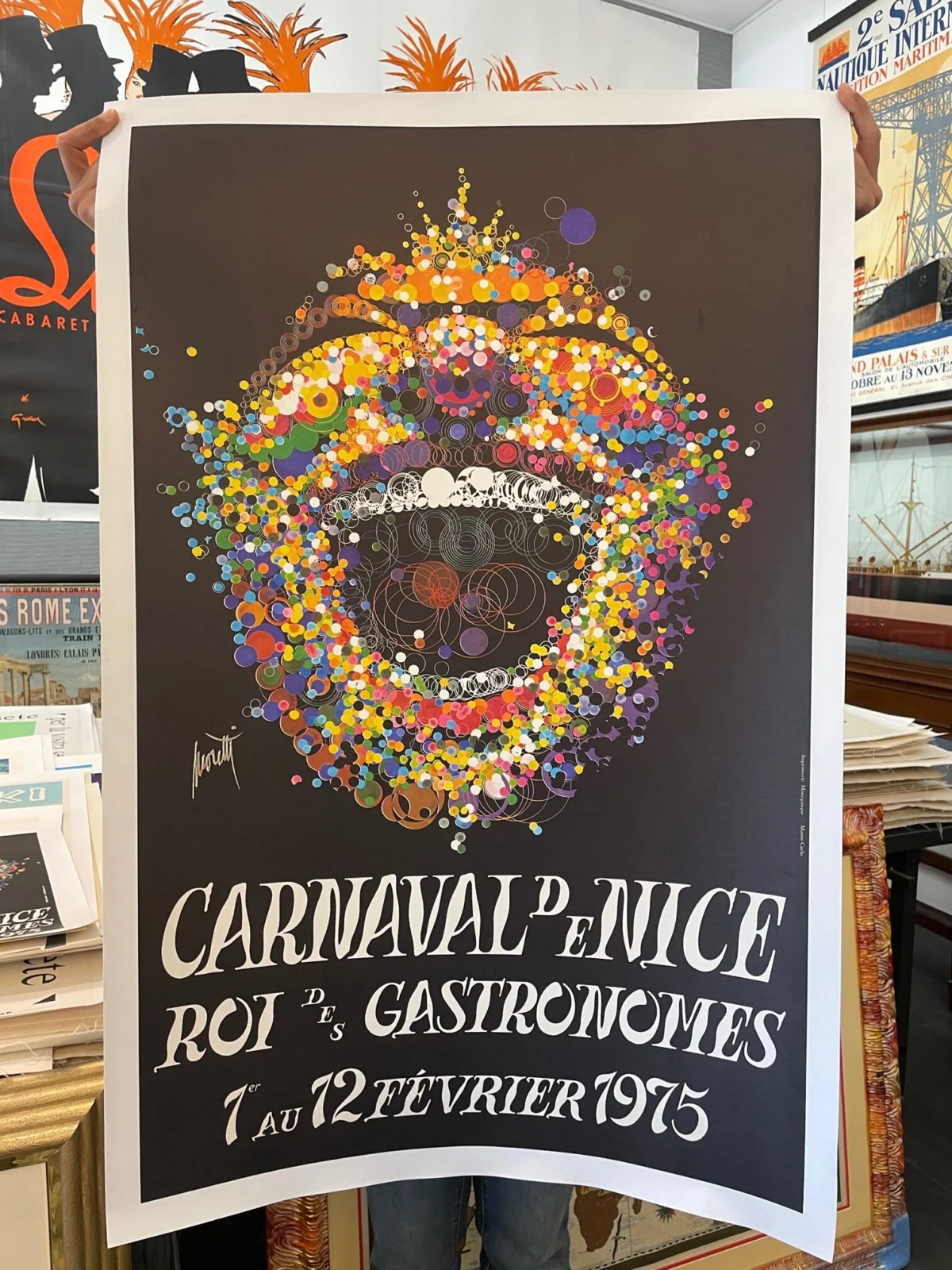 Carnaval de Nice, 1975 / 64,5 x 100 cm