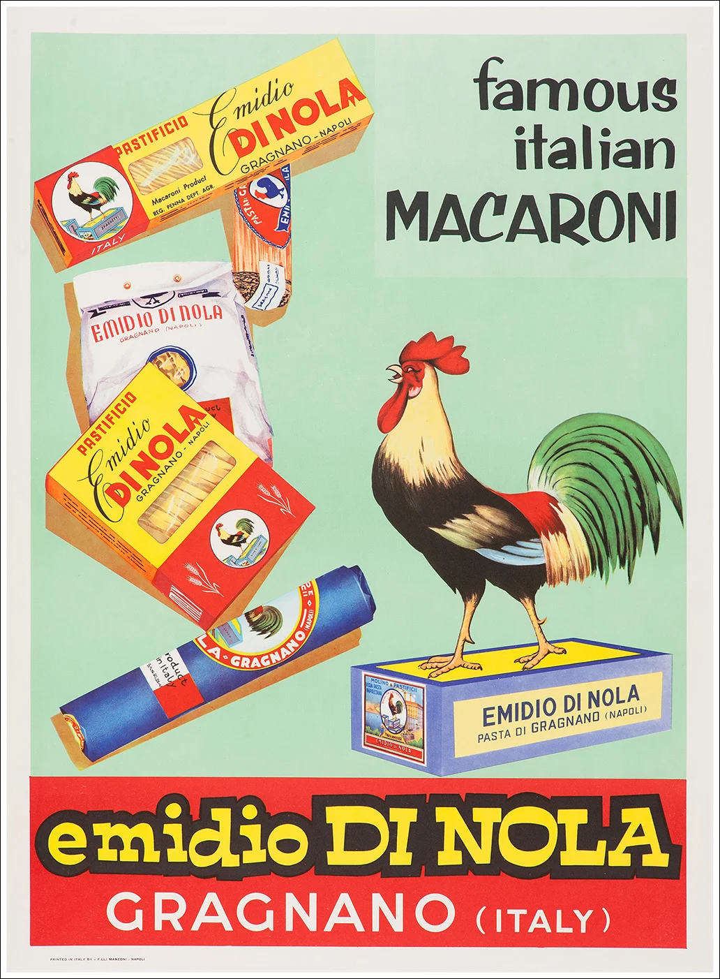 Italian Macaroni, Pasta Emidio di Nola, Gragnano (Napoli)