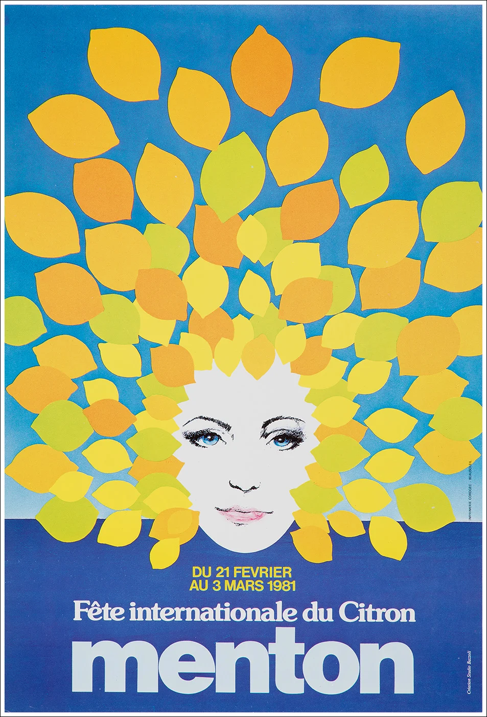 Fete du Citron, Menton 1981 / 80,9 x 119,5 cm
