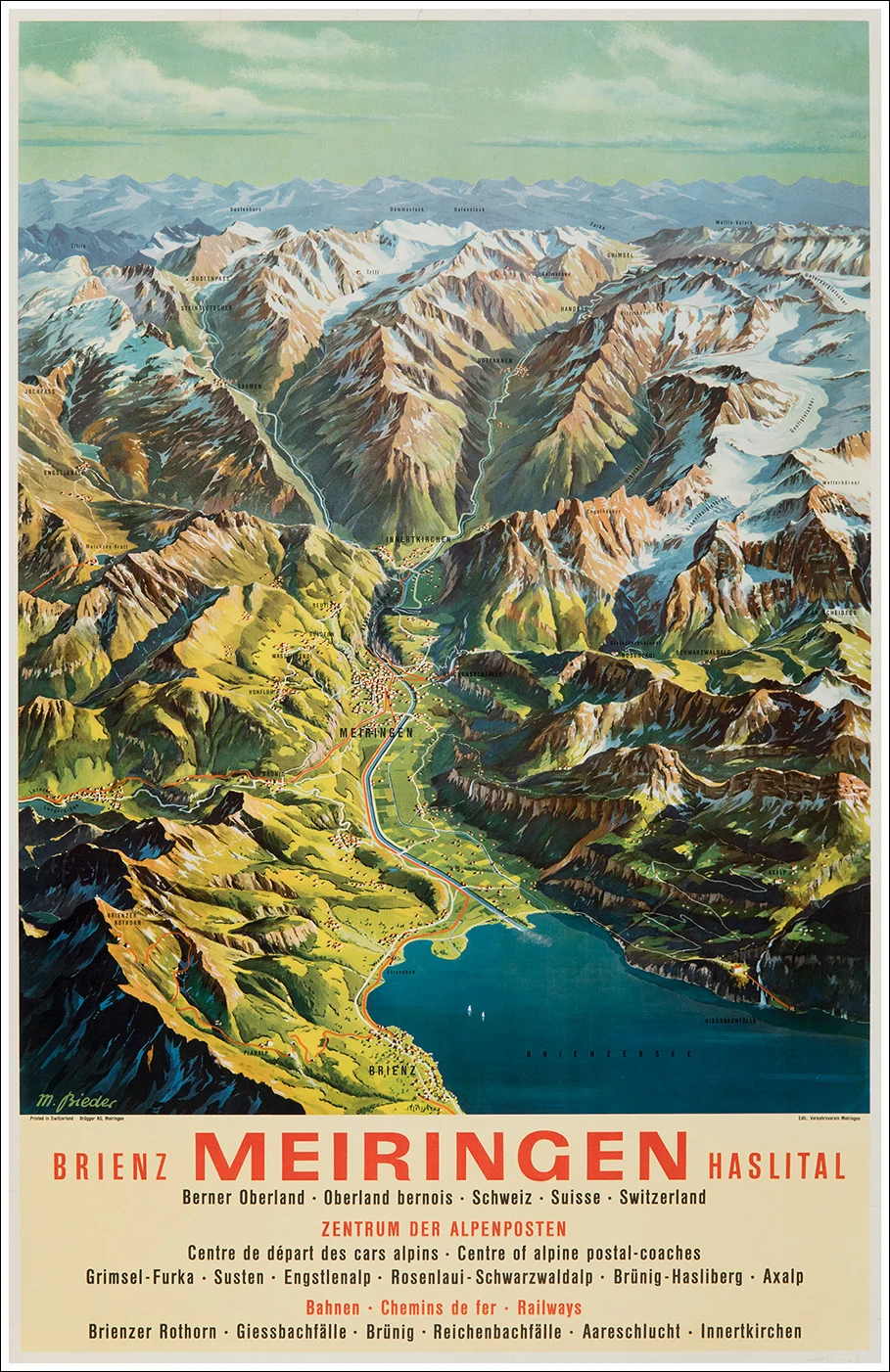 Brienz Meiringen Haslital (Bern, Berna)