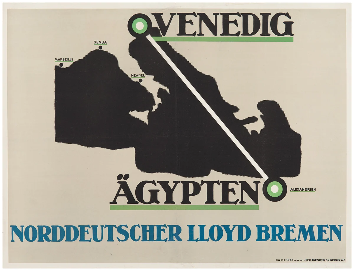 NDL Norddeutscher Lloyd Bremen, Venezia - Egitto