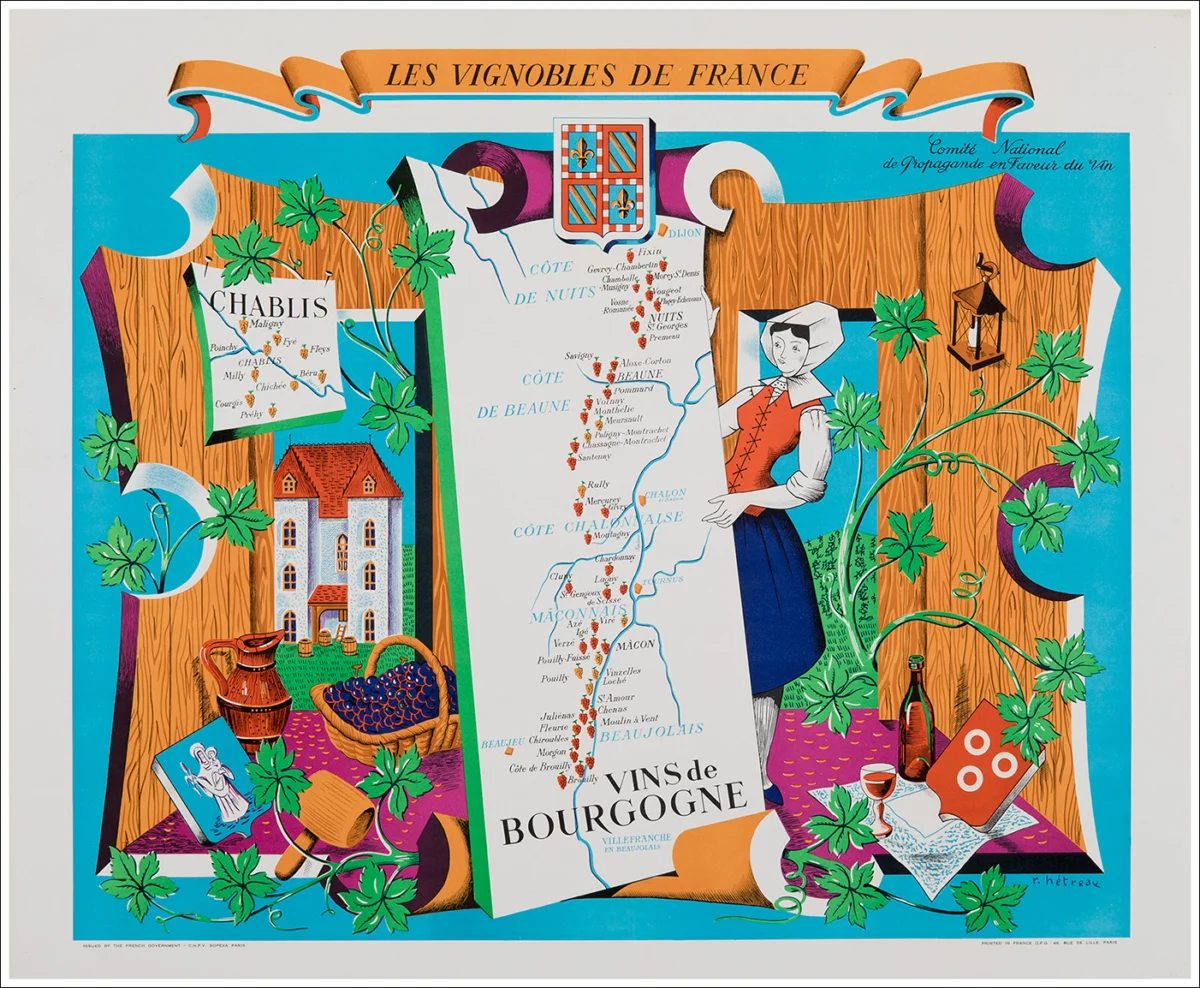 Les vignobles de France, vins de Bourgogne
