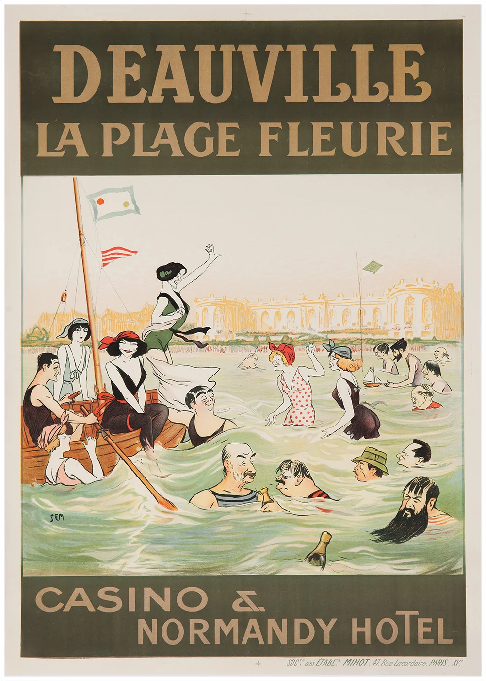 Deauville, la plage fleurie - Casino & Normandy Hotel / Normandie