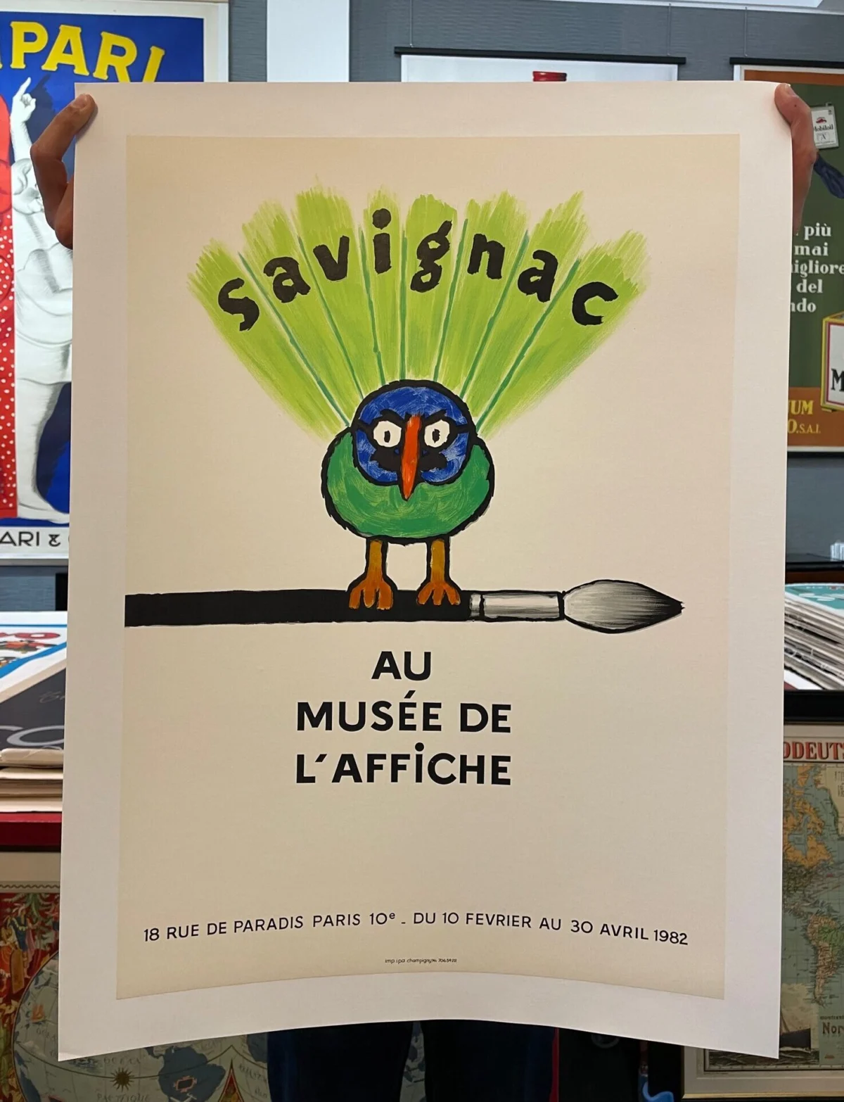 ☆貴重本人サイン入　SAVIGNAC Musee de L'affiche’82 Savignac au Musée de l'affiche, 1982 — Galleria L'Image
