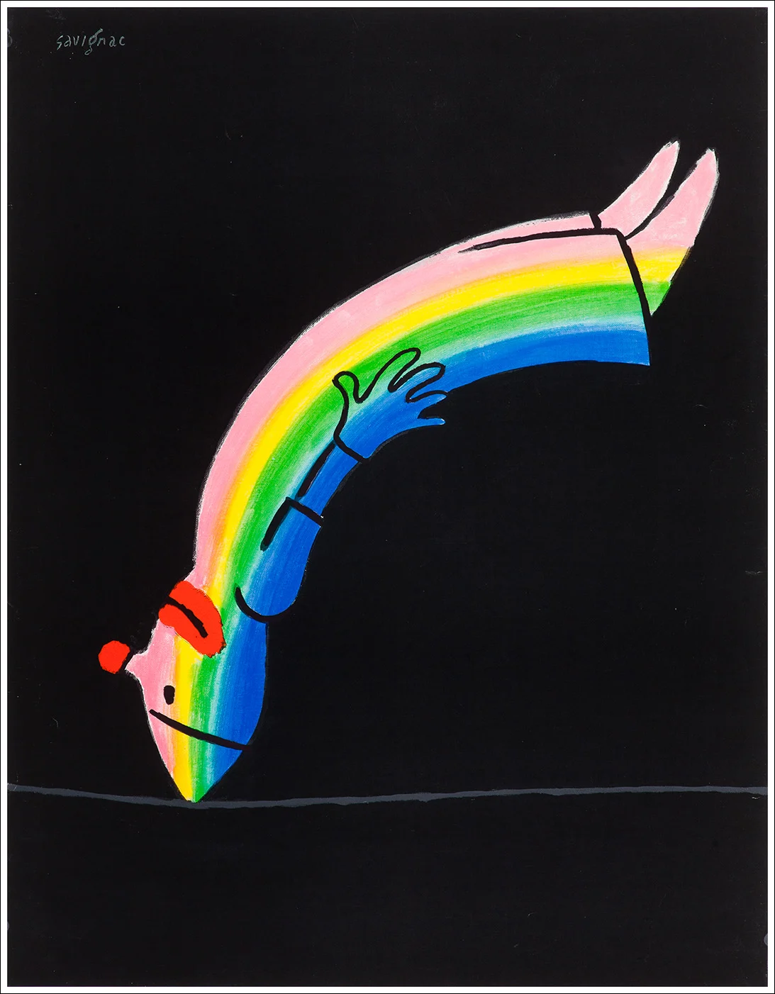 Inauguration Centre d'Information et de Perfectionnement, Paris / Rainbow man