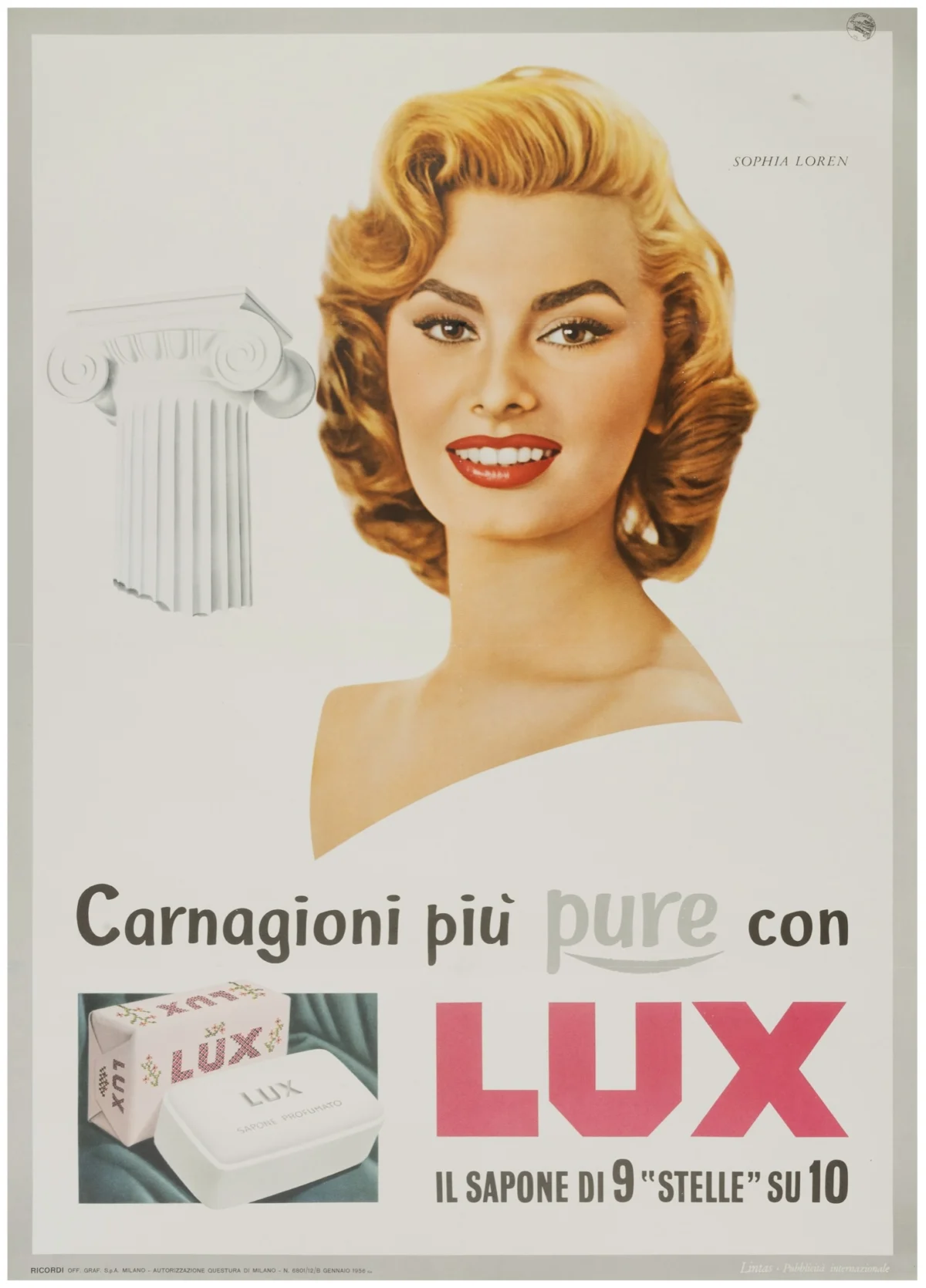 Sapone Lux, Sophia Loren