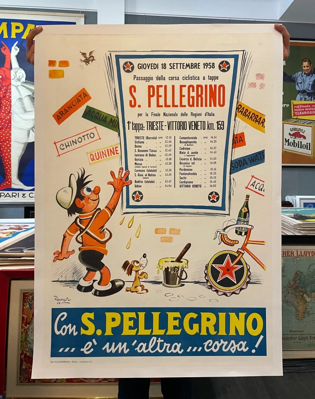 Tappa Giro d'Italia 1958 / Acqua San Pellegrino (Bergamo)