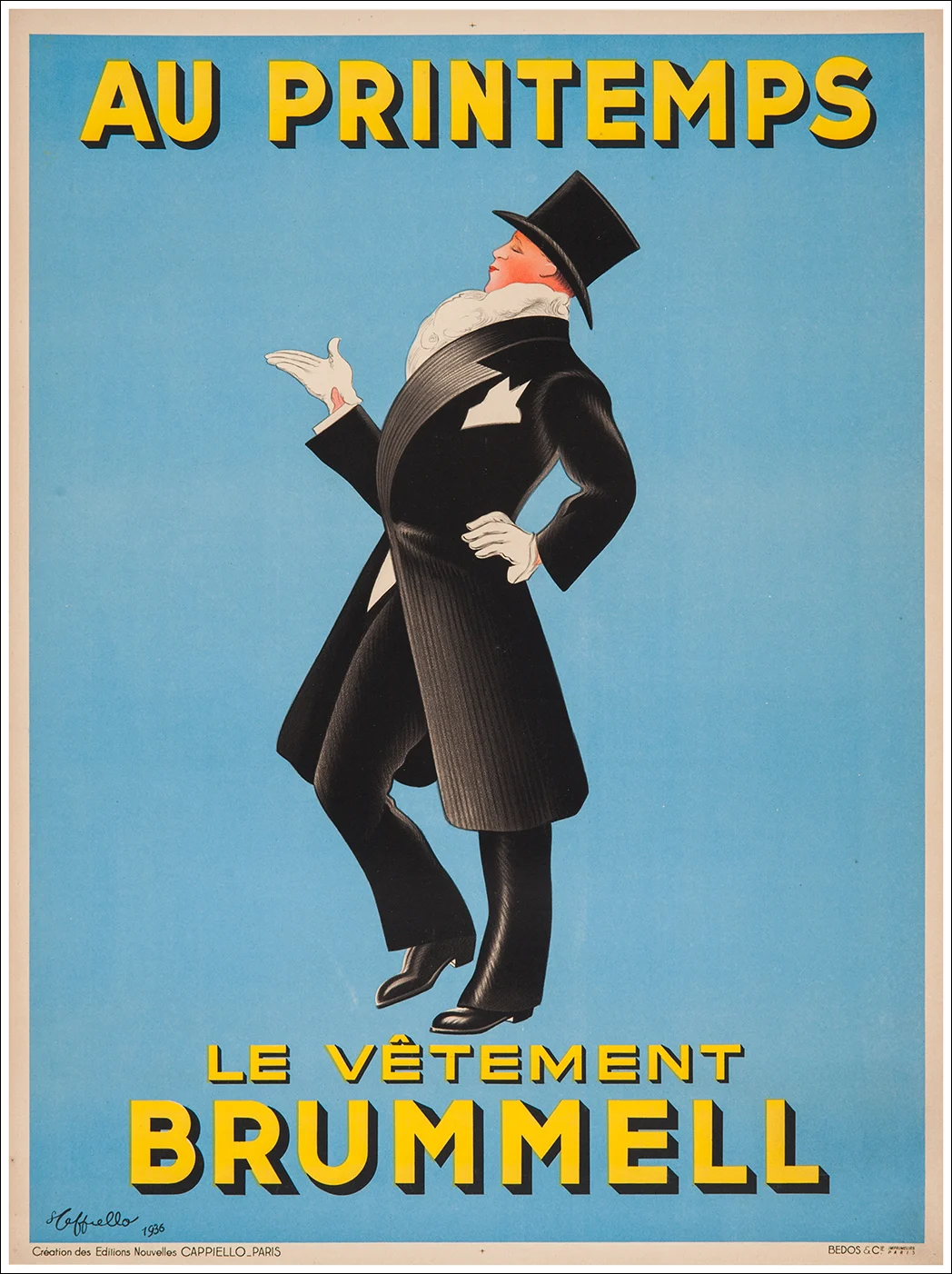 Au Printemps Paris. Le vêtement Brummel