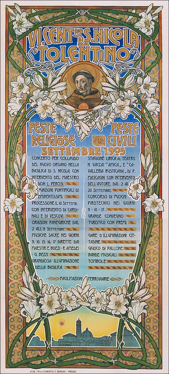 VI° Centenario di S. Nicola da Tolentino (Macerata) / Marche
