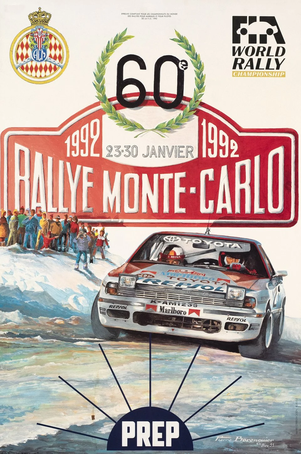 Rallye Montecarlo 1992 (Toyota Celica GT-four, Carlos Sainz)