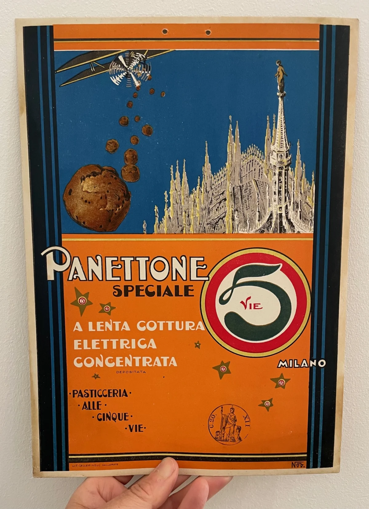 Panettone speciale, Pasticceria alle Cinque Vie, Milano