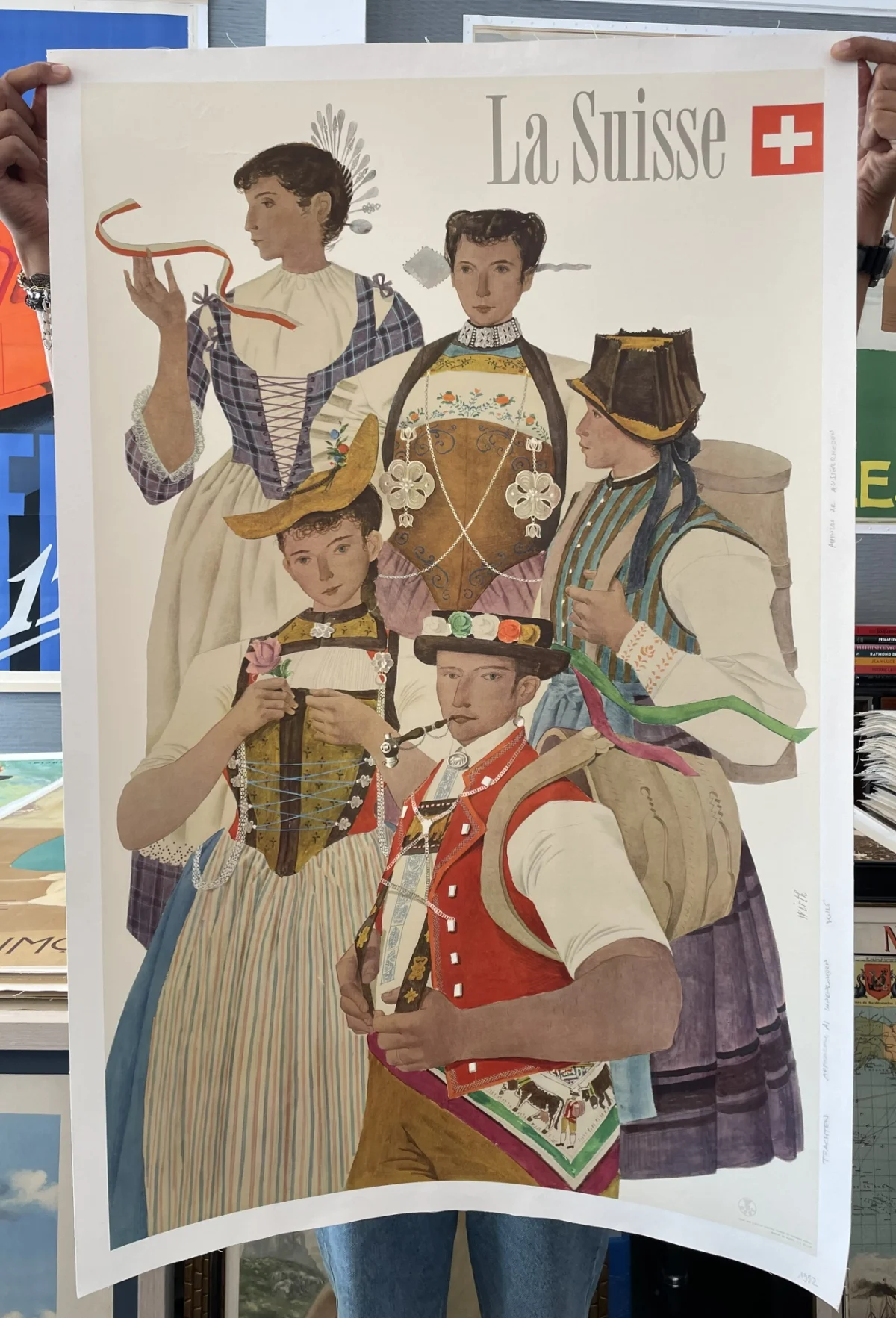 La Suisse (Costumi tipici Schweizer Trachten - Lötschental, Appenzeller Interno, Appenzeller Esterno)