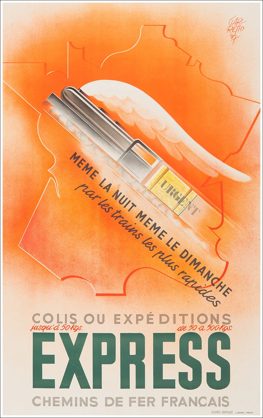 Colis express, Chemin de Fer Français