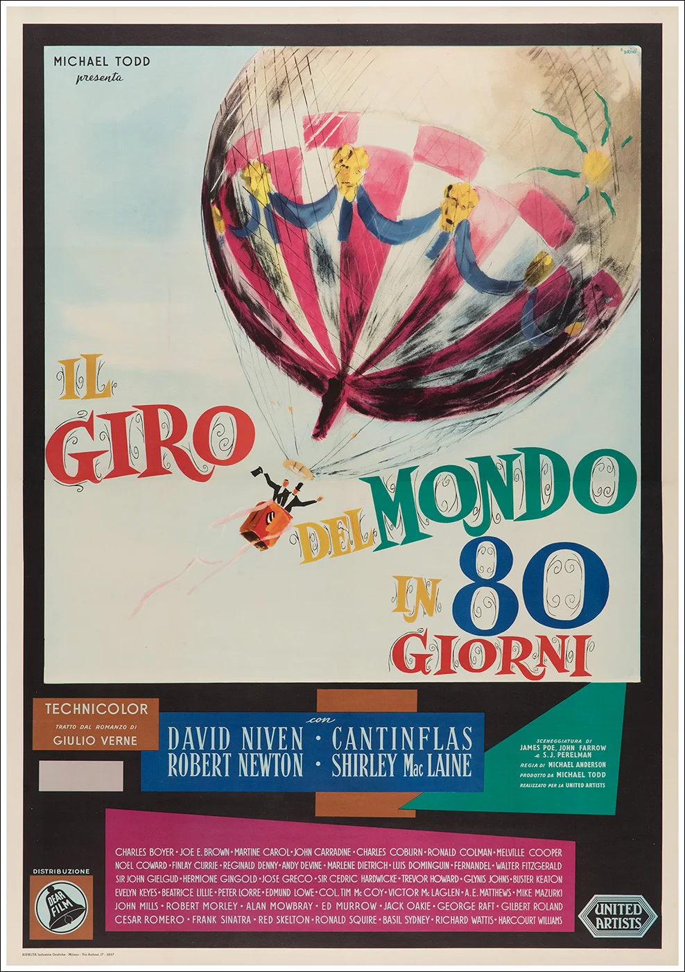Il giro del mondo in 80 giorni (fire balloon, montgolfière, mongolfiera, heißluftballon)