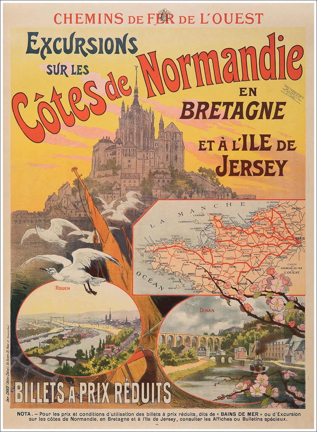 Côtes de Normandie, Bretagne, Jersey, Mont-Saint-Michel, Rouen, Dinan