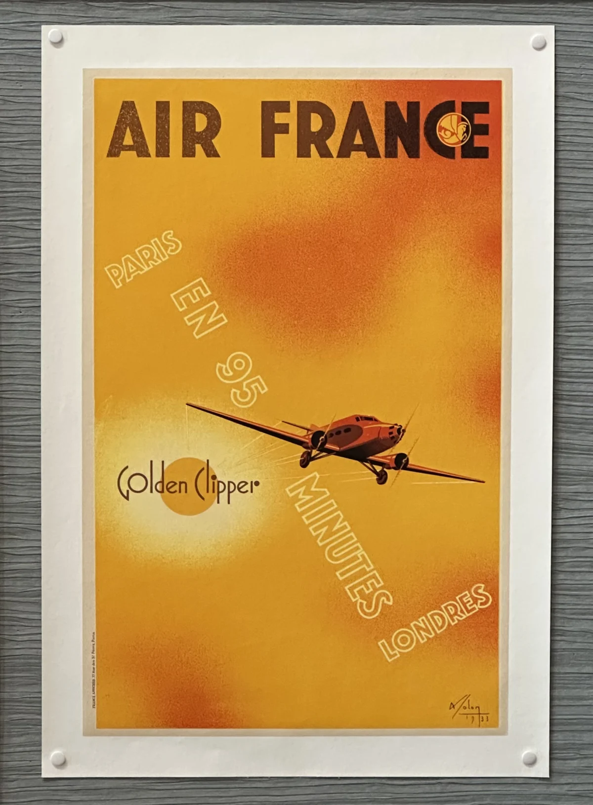 Air France, Paris Londres en 95 minutes / Wibault 282T "Golden Clipper"
