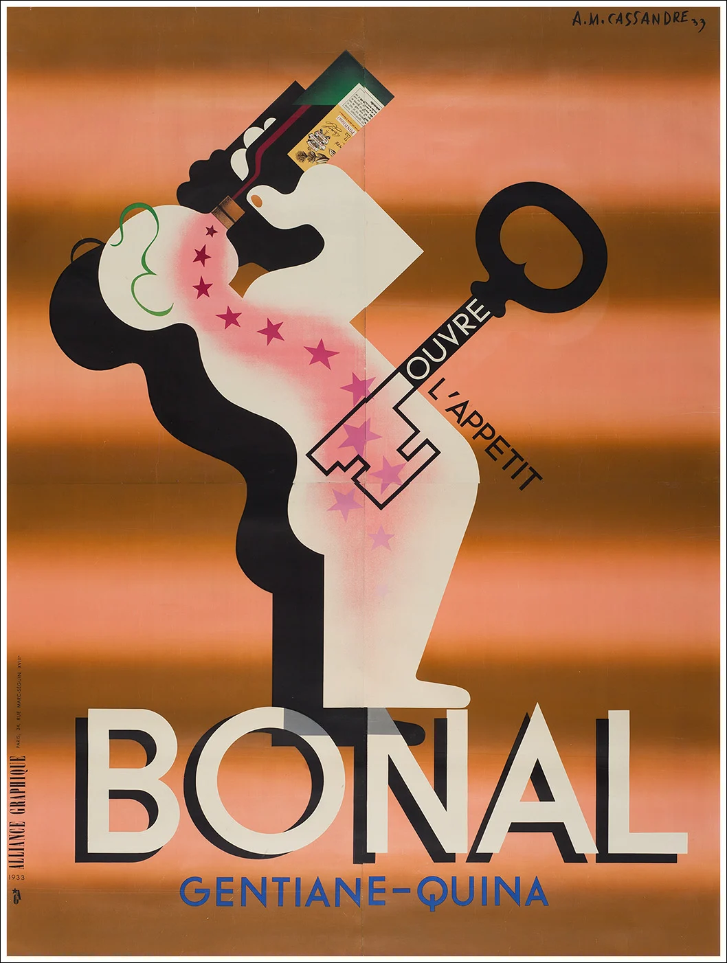 Apéritif Bonal gentiane quina, ouvre l'appetit / Grande formato 233 x 309 cm