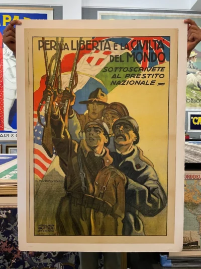 Per la libertà e la civiltà del mondo, sottoscrivete al prestito nazionale, 1918