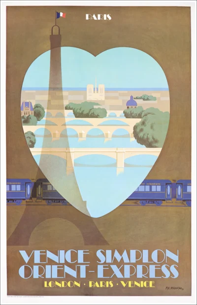 Venice Simplon Orient Express, Paris / Senna e Notre Dame (in cornice)