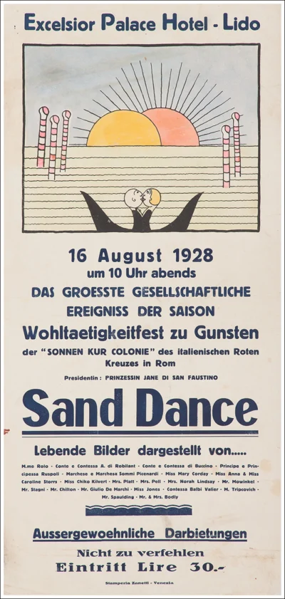 Excelsior Palace Hotel - Lido di Venezia, Sand Dance 1928