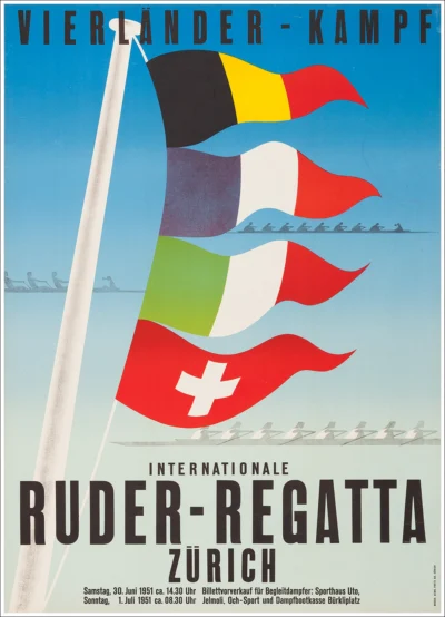 Internationale Ruder-Regatta 1951 Zürich (Zurigo)