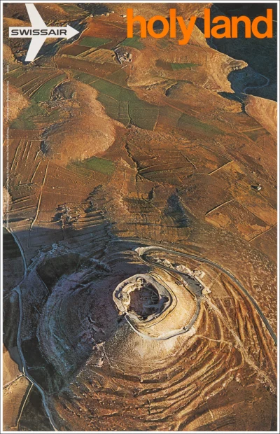 Swissair, Holy Land Israel (King Herod's tomb near Bethlehem)