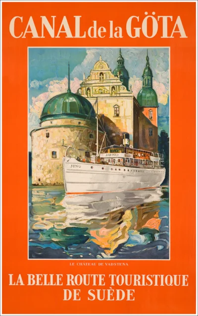 Canal de la Göta, Suède - Le Château de Vadstena