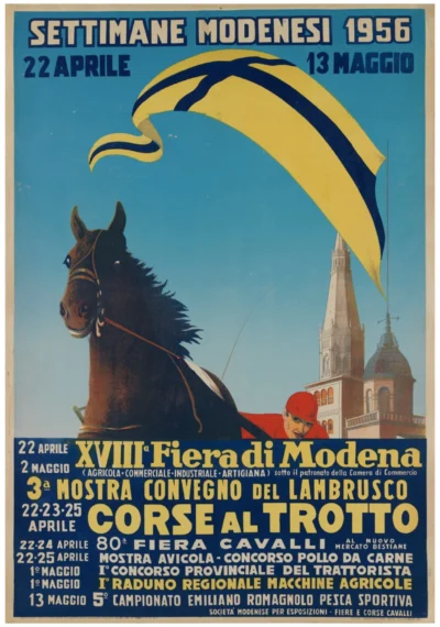 Modena, corse al trotto (Ghirlandina e della torre del Palazzo Comunale di Modena)
