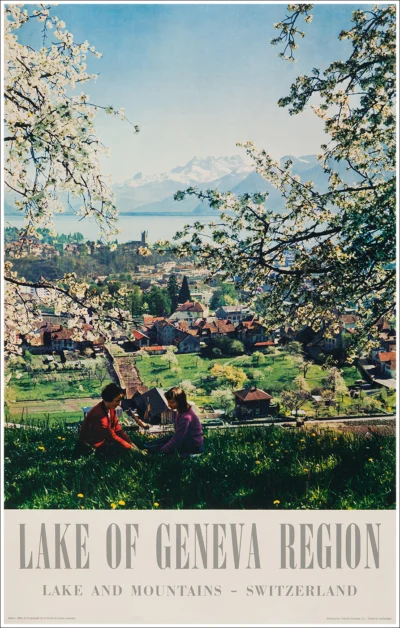 Lake of Geneva region, village of La Tour de Peilz (Vevey)