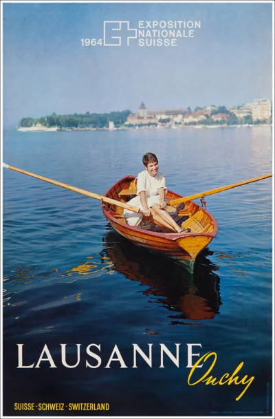 Lausanne Ouchy, Lago Lemano (Canton Vaud) - Exposition Nationale Suisse 1964